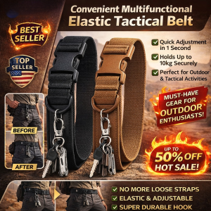 ✨Durable And Indestructible✨Various Belt With Velcro Fit Outdoor Leisure Portable Belt Elastic Waist Belt With Velcro Edges Everyday Wear Elastic Belt