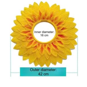 Perfect Mom and Baby Sunflower Headband Headgear Costume Prop Silk Flower For Kids Adults Dance Party Cosplay Festival