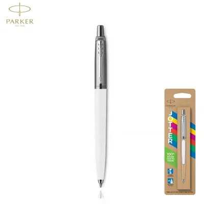 Parker ปากกาลูกลื่น ขนาด 0.7mm หมึกน้ำเงิน Jotter Originals Chrome Color Trim Ballpoint Pen