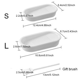 MMLUCK Manual Ginger Grater Ceramics Wear Resistant Kitchen Grater Food Maker Ramp Garlic Grinder Kitchen