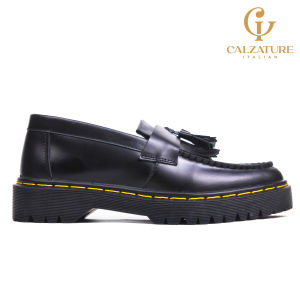 Sepatu Docmart Loafer Tassel Kulit Asli Calzature