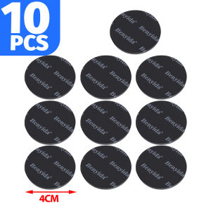 【WOKEN】20Pcs Black Film Nano Double-Sided Tape Round /Square /Rectangle Extra Strong Grip Waterproof Residue-Free Car Ornament Adhesive Pads