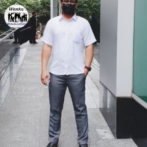 Kemeja Baju Polos Putih Reguler Pria Casual Kerja Lengan Panjang dan Pendek Bahan Katun Basic