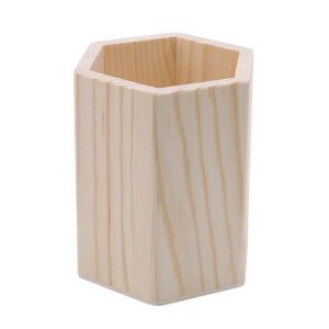 CHUAN เรียบง่าย แฟชั่น สำนักงาน ที่ใส่ดินสอ เครื่องเขียน อุปกรณ์ตั้งโต๊ะ ที่ใส่ดินสอ ที่ใส่ปากกา กล่องเก็บของ ไม้