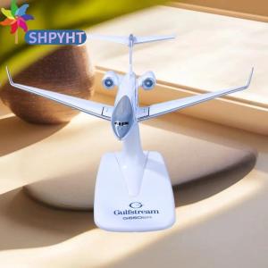 SHPYHT 1ชิ้นเครื่องบิน G650 Gulfstream Diecast เครื่องบินจำลองเครื่องบิน G650ER เครื่องบินโมเดลเครื่องบิน