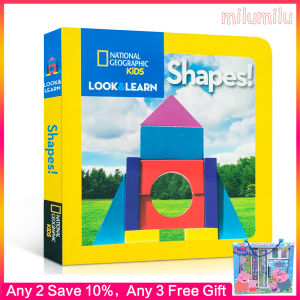 เนชั่นแนลจีโอกราฟฟิกลุคของเด็กๆ & เรียนรู้: รูปร่าง! หนังสือนิทาน-สมุดวาดภาพระบายสีสำหรับเด็กโดยหนังสือภาษาอังกฤษดั้งเดิมสำหรับเด็กเนชั่นแนลจีโอกราฟฟิก
