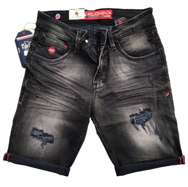 CELANA PENDEK JEANS DENIM PRIA DISTRO KLONINK ORGINAL // CELANA PENDEK  PREMIUN MURAH // MODEL TERBARU // TERLARIS 2022 // CELANA PENDEK Lazada 