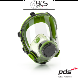 BLS 5700 Reusable Full-Face Respirator Mask with Silicone Face Seal Bayonet Connection Anti-Fog Optical Class 1 Visor Latex-Free CE Certified