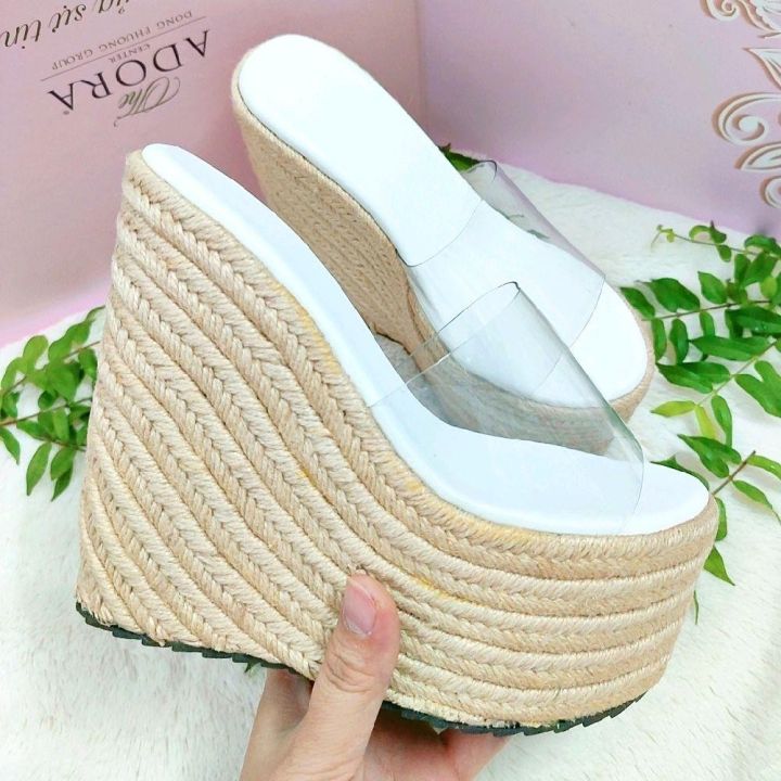 Dép xuồng nữ cao 15p, quai trong, gót cối,đúp trước 7p,mang nhẹ,êm chân ...