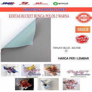 Wrapping Paper Flower Cellophane BI color  Kertas Bucket Bunga dual warna polos satuan murah