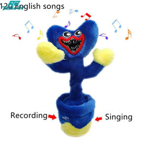 Lovely Anti-wrinkle Poppy Playtime Plush Dolls Light Effect 120 English Songs Cartoon Present Educational Toys For Children