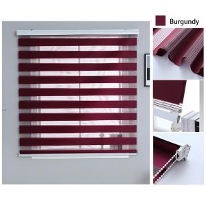 COD Korean Venetians Duo Roller Blinds for Living Room Bed Room Office Window Blinds 60/80/100/120/ 140/150/180 *180cm