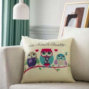 Adorable Animals Short Plush Throw Pillow Case with zipper Sofa Pillow Cushion Cover16x16 18x18 20x20 CASE ONLY
