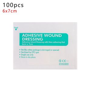 SJJL 10/50/100Pcs Emergency Waterproof Material Aid Bandage Breathable Bandage-Aids Sticker Bands Adhesive Plaster Wound Dressing Band