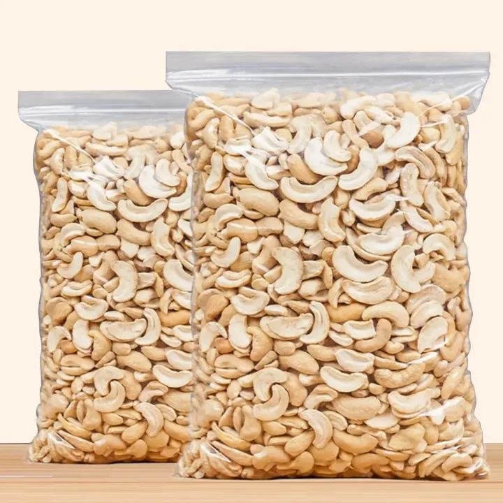Hạt Điều Vỡ Sấy Chín Nguyên Vị Không Lụa Không Muối Hũ 500g