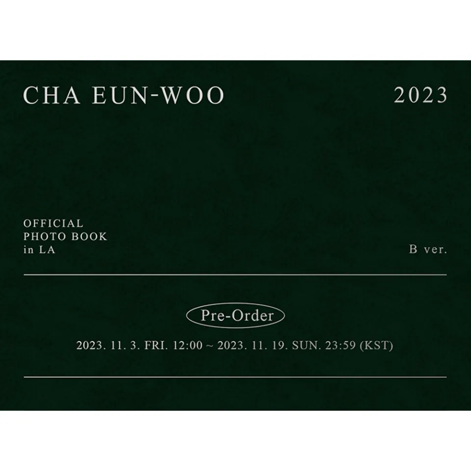 ASTRO CHA EUN WOO - [ 2023 Official Photo Book In LA ] 2023