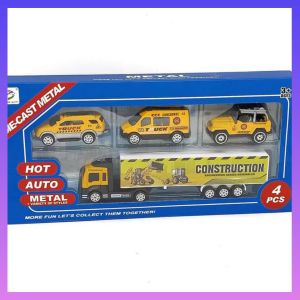 Mobil Mobilan Diecast Eskavator Working Truck Alat Konstruksi  Set 4pcs Keren