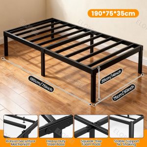 Royal Minimalist Iron Bed Frame Iron bed Metal bed frame Premium High Load Bearing Single\Double Bed Sturdy