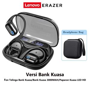 LenovoErazerXP18AITranslationEarphoneBluetooth6.0OWSOpenEarphoneWithPowerBank3000MALargeBatteryLEDDisplaySportHeadsetWaterproofHifiSoundQualityWithMic