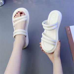 [Free Shipping] Elegant WomenS Summer Slippers For Outdoor Wear 2026 New Model Summer Flat Sandals With Soft Soles Suitable For Pairing With Skirts Beach Sandals