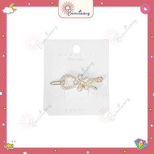 Clip Jepitan Rambut Hiasan Aksesoris Wanita Korean Style Mutiara Diamond Permata Premium Import Tahan Karat