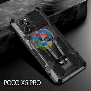 Casing HP Untuk Xiaomi Poco X5 Pro Hard Case Armor Belt Clip Kickstand Terbaru