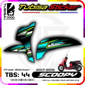 Sticker Striping Variasi Scoopy New 2017/2020 - Decal Stiker Variasi Motor Scoopy New. TBS.44