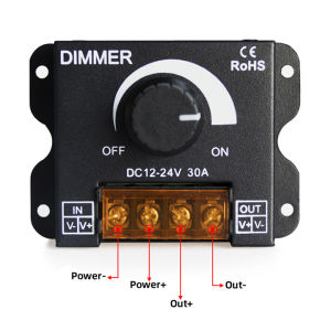 Bộ dimmer dimmer 12V dimmer 24V chiết áp điều chỉnh điện áp - Núm Vặn điều chỉnh sáng tối