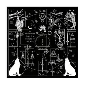 ผ้าปูโต๊ะการ์ดผ้ากำมะหยี่หรูหราผ้าทาร์ตทำมือสวยงามสำหรับเล่นเกมบนโต๊ะ