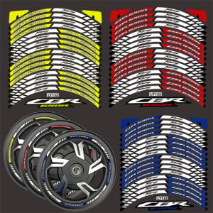 16 ชิ้นสะท้อนแสงรถจักรยานยนต์ CBR 650R สติกเกอร์ด้านนอกขอบล้อสติ๊กเกอร์ฟิล์ม D Ecals สำหรับฮอนด้า CBR 650R CBR650 CBR 650R