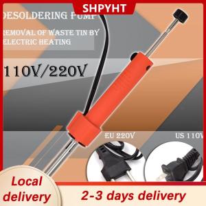 [COD] SHPYHT Local delivery Ship within 24 hours Electrothermal Vacuum Solder Sucker 110-220V EU US Durable Desoldering Pump Soldering Iron Pen Dual Purpose Repair Tool