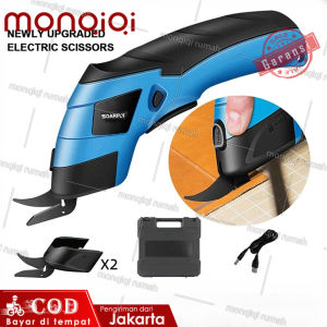 Gunting Listrik Kain Tanpa Kabel Pemotong Isi Ulang USB Portabel Alat Pemotong Multifungsi DIY Multifungsi Untuk Karton Kain Kulit