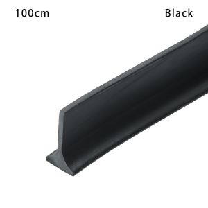 YESMILE Bathroom Accessories Shower Dam Barrier Flood Barrier Silicone Shower Dam Door Bottom Sealing Strip Self-Adhesive Water Retaining Strip Water Stopper