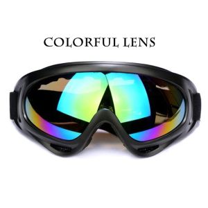 Motorcycle Goggles Removable Mask Open Face Helmet Detachable Windproof Motocross Eyewear 6 Colors摩托车面罩