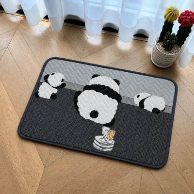 พรมเช็ดเท้าผ้าฝ้าย พรมเช็ดเท้าวินเทจ ขนาด 40*60 cm Floor Mat