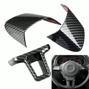 Cornerr Car Interior Steering Wheel Decoration Panel Cover Frame Trim For Golf 6 For Bora 2009-2014 Car Interior Accessories X2Z8B