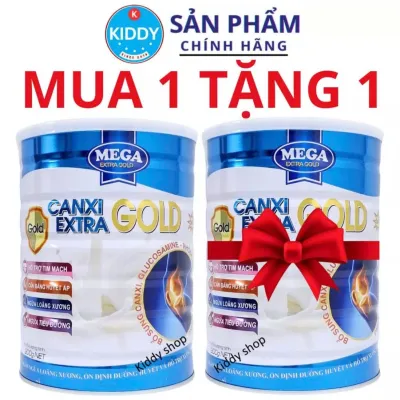 [MUA 1 TẶNG 1] Sữa canxi cho người già Mega Canxi Extra Gold lon 900g