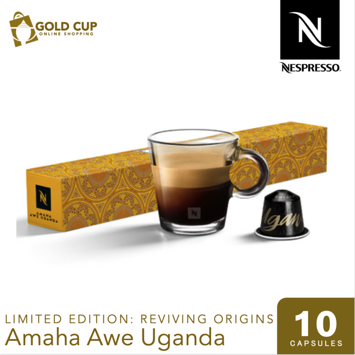 Nespresso Original Amaha Awe Uganda Coffee 10 Capsules (Reviving