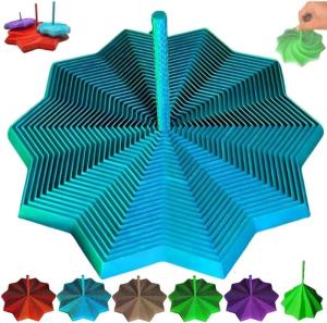 3D Printed Expanded Sensory Fret Star 3D Printed Hexagon Fret Toy 3D Printed Honeycomb Fret Toy Irregular Fret Hexagon 10 Point Expandable Sensory Toy (1 pc）