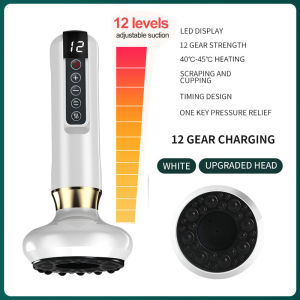 Dearbeauty Smart Cupping Therapy Device Portable Acupoint Scraping Apparatus Electric Suction Massager Vacuum Guasha Scraping Fat Burner