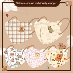 kangle หน้ากากอนามัย Capybara หน้ากากการ์ตูนน่ารัก หน้ากากอนามัยแบบใช้แล้วทิ้ง Saniro ระบายอากาศได้ ป้องกันฝุ่น[5-7 days delivery]