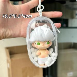 No Doll]Labubu Doll PVC High Transparent Three-Dimensiona Outdoor Bag Doll Keychain Display Bag Dustproof Storage Bag Labubu Accessories