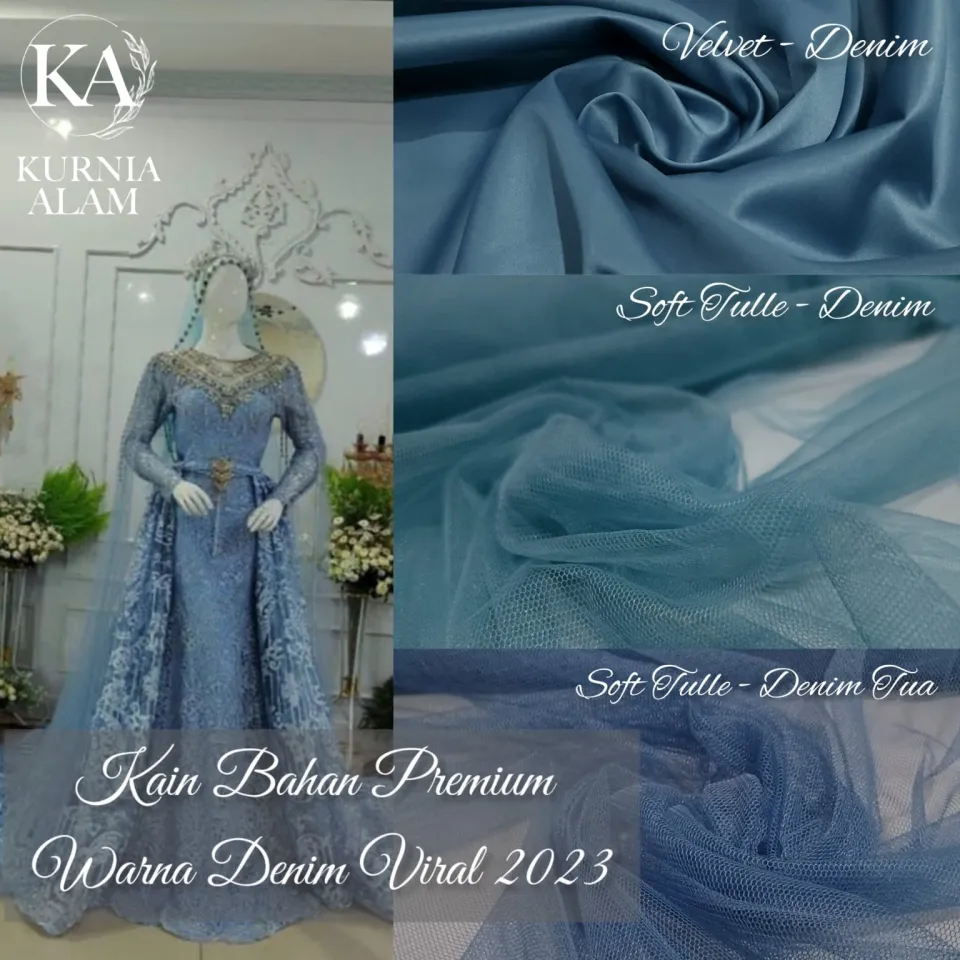 Aneka Kain Bahan Dress Kebaya Mewah Premium Termurah Satin Velvet