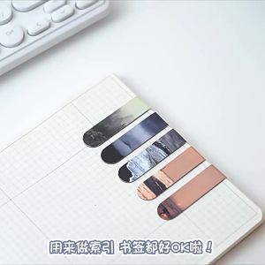 【SG】2pcs/set Magnetic Bookmarks Page Marker Durable Page Clip Student Stationery Teacher’s Day Birthday Gift