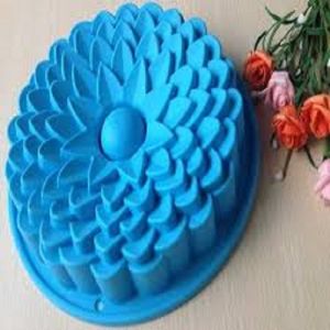 KHUÔN SILICON NƯỚNG BÁNH ĐỔ THẠCH RAU CÂU HÌNH HOA HƯỚNG DƯƠNG NGÀN CÁNH KT 22 CM