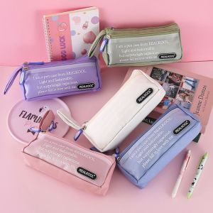 GIORGIONE Large Capacity Pencil Case Portable Zipper Closure Pen Organizer Pouch Student Gift Multi Pocket Pen Storage Bag School Supplies
