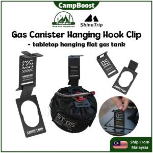 CampBoost SHINETRIP Gas Canister Hanging Hook Clip IGT Table Camping Dapur Camping Stove Gas Dapur Gas Camping Kitchen
