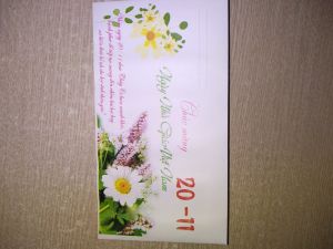 Phong bì chúc mừng 20 tháng 11 dùng để tặng quà Thầy cô nhân ngày nhà giáo Việt Nam - Mẫu ngẫu nhiên