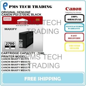 ORIGINAL CANON INKJET PGI-2700XL BLACK CYAN MAGENTA YELLOW MAXIFY IB4170 MB5070 MB5170 MB5370 MB5470