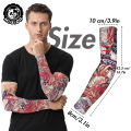 Musion Trendy Tattoo Arm Sleeve UPF 50+ Sun Protection Arm Sleeves Cooling Tattoo Cover Sleeve for Outdoor Sports Running Driving. 